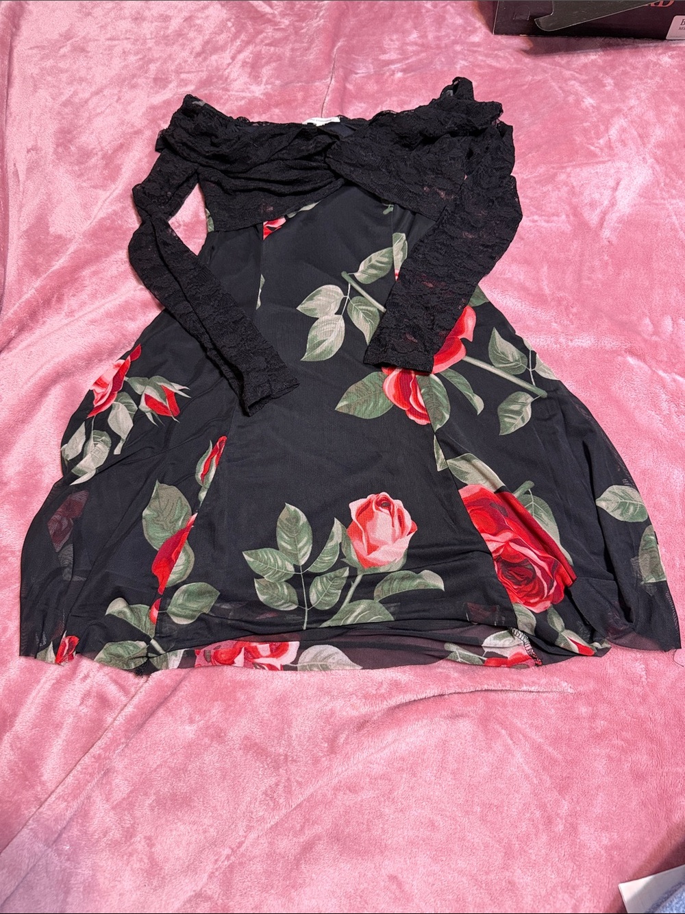 Rose Lace Mini dress